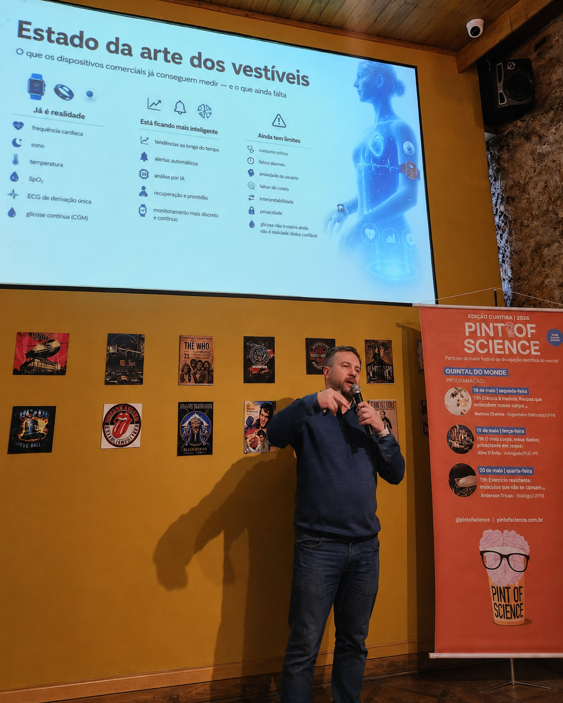 Apresentação no Pint of Science Curitiba 2026